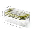 thumbnail image 6 of sunsanly Ice Tray with Lid And Bin Prevent Odors 32 Grids Ice Cube Trays Easy Release Push-type Ice Maker for Freezer Whiskey Cocktail Coffee Tea, 6 of 8