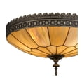 thumbnail image 3 of Meyda Tiffany 163939 Vincent Honeycomb 3 Light 15" Wide Semi-Flush Bowl Ceiling Fixture -, 3 of 7