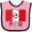 Pink and Black, variant on Inktastic Peruvian Soccer Boys or Girls Baby Bib