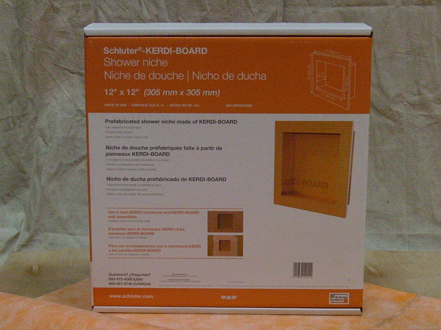 Schluter KERDIBOARDSN Shower Niche 12"x12" by Schluter Systems