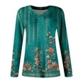 thumbnail image 5 of Womens Tops Trendy Long Sleeve Tops Dressy Casual V Neck Tshirts Basics Tee 2025 Fall Trendy Clothes, 5 of 5