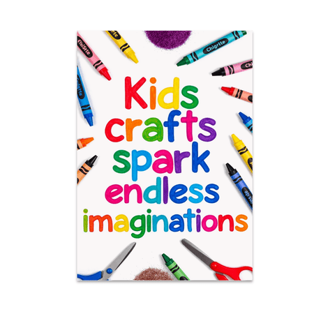 Kids Crafts Spark Endless Imaginations - Child Art Enthusiast - 13x19 Poster Print