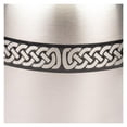 thumbnail image 5 of Celtic Band Cremation Urn for Ashes, Brass, Silver Urn, Adult Sized Cremation Urn, 10 Inches High, 5 of 6