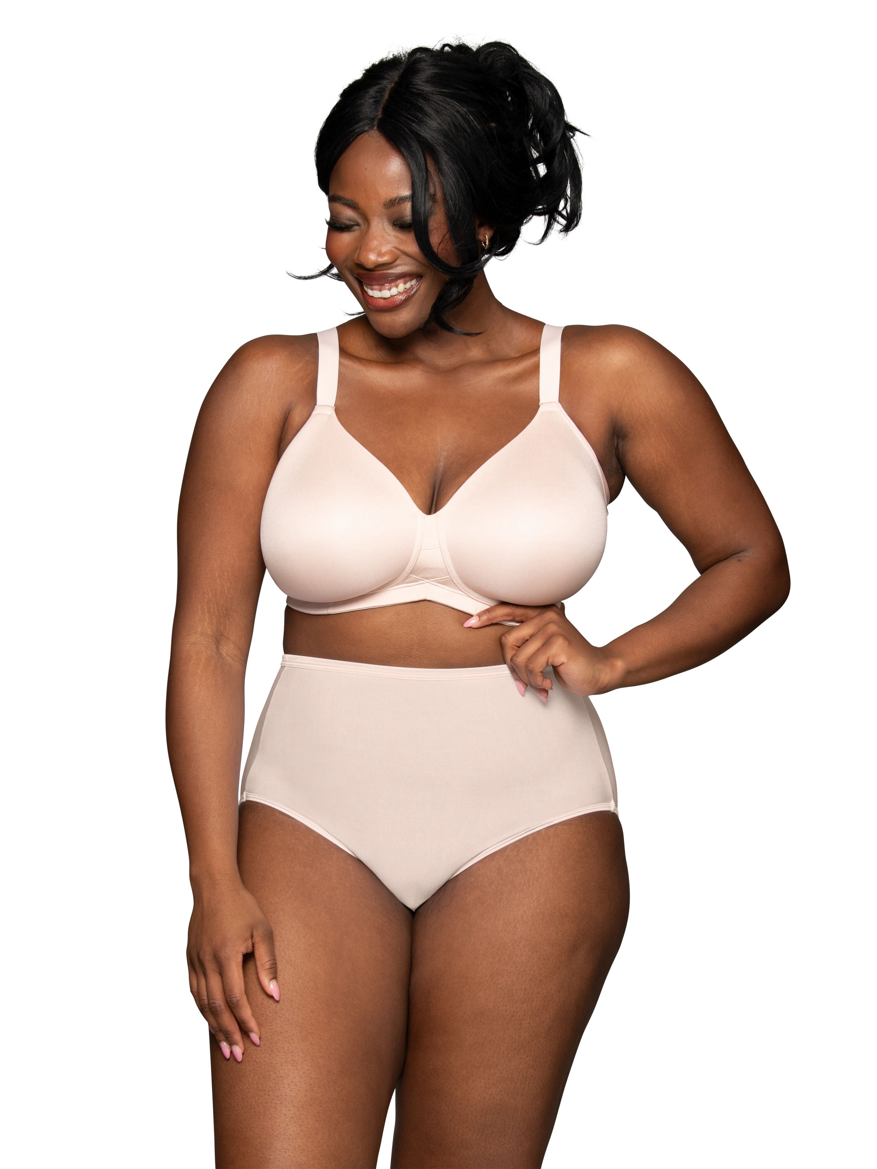 Vanity Fair Lingerie Women's Beauty Back Wireless Bra with Extended Side and Back Smoothing, Style 71267