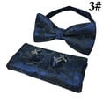 thumbnail image 2 of Bangcool Bow Tie Set Floral Decorative Neck Bowtie Pocket Square Party Cufflinks for Man, 2 of 10