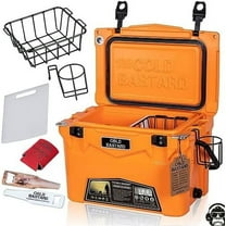 20QT Cold Bastard Rugged Orange Tangerine Premium Ice Chest Cooler Accessories Free S&H(CB20-OT)