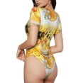 thumbnail image 2 of Balery Honey Bee Body de cuello redondo de manga corta para mujer Tops de manga corta Tops básicos-Medium, 2 of 7