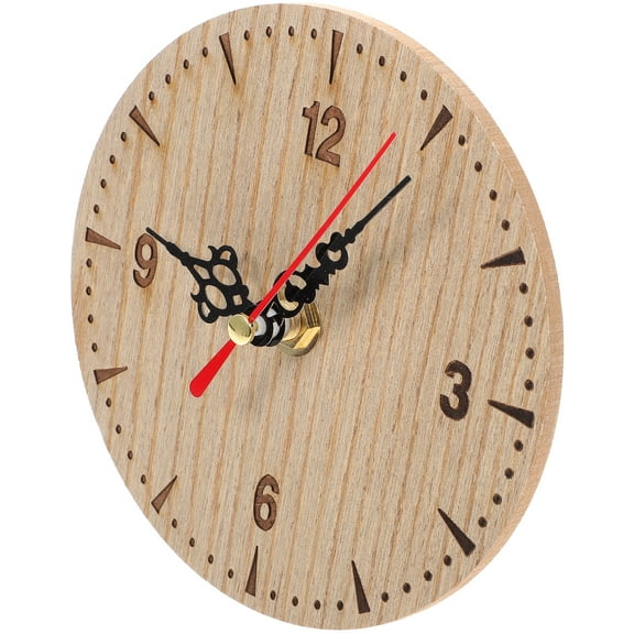 Small Clock Clocks Round Shape Wall Clock Wall Hanging Decor House Decorations for Home Non Ticking Wall Clock Office