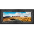 thumbnail image 4 of 14x40 Black Rustic Wide Barnwood Picture Frame - UV Acrylic, Foam Board Backing, Hanging Hardware, 4 of 8