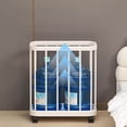 thumbnail image 6 of Rolling Storage Bin Organizer with Wheels Multi-Purpose Laundry Basket Clothes Cart Yoga Mat Storage Trolley for Home Use, 6 of 6