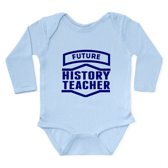 CafePress - Future History Teacher Body Suit - Long Sleeve Cotton Baby Bodysuit
