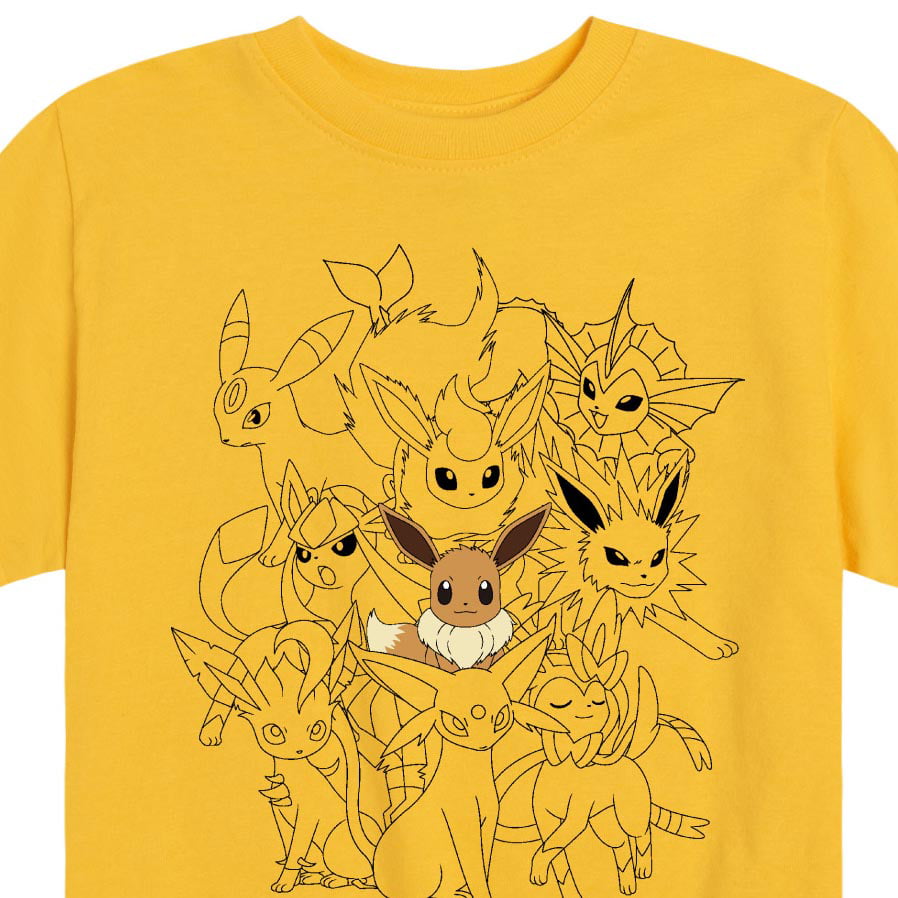 Pokémon - Eevee Evolutions - Youth Short Sleeve Graphic T- Shirt 