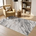 thumbnail image 6 of MICGEEK 3x5 Washable Area Rugs for Entryway, Modern Abstract Non Slip Carpet, Low Pile Indoor Rug for Bedroom Home Decor Carpets, Gray/Brown, 6 of 9