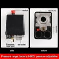 Air Compressor Pressure Switch Control For Valve 90120psi Pressure