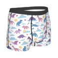 thumbnail image 2 of KLL Dinosaur Men's Cotton Boxer Briefs Underwear-Medium, 2 of 8