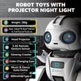 thumbnail image 3 of Robot de juguete Aikmi recargable con proyector de luz nocturna para niños, 3 of 6