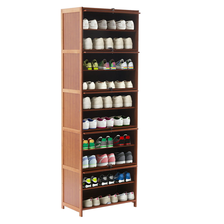 TFCFL Modern 2-Layer Shoe Rack Entryway Ultra-Thin Shoe Storage Shoe  Storage Cabinet