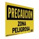 thumbnail image 3 of Letrero Pared Hyko Precaución Zona Peligro Plástico Negro Y, 3 of 3