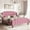 Pink, variant on Amolife Queen Size Upholstered Platform Bed Frame with Curved Velvet Wingback Headboard, Pink