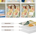 thumbnail image 4 of Yayeee Foldable Storage Basket for Shelves with Handles Waterproof Cloth Bins, Orange Autumn Leaves, 4 of 7