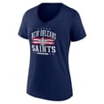 thumbnail image 2 of Women's Navy New Orleans Saints Americana Team V-Neck T-Shirt, 2 of 3