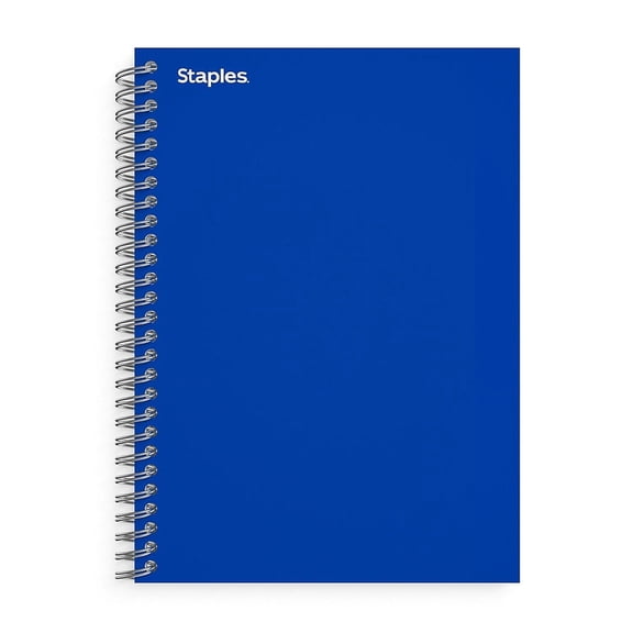 Staples Premium 1-Subject Notebook 4.38" x 7" College Ruled 80 Sheets Blue (TR58348) ST58348NVS