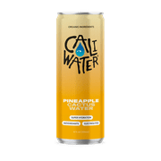 (12 pack) Caliwater Organic Cactus Water, Pineapple, Single Can, Coconut Water Alternative, 12 fl oz, Crisp