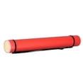 thumbnail image 4 of Tubo para póster expandible de gran capacidad, impermeable, antigolpes, portátil, para documentos, para almacenamiento, color rojo, 4 of 14