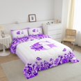 thumbnail image 3 of Erosebridal Monogrammed Bedding Twin Comforter Set,Personalized Initial Down Comforter,Letter Decoration,Reversible,Lightweight,2-Piece, 3 of 8