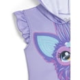 thumbnail image 5 of Vestido Furby de tul con capucha para niñas pequeñas, cosplay, tutú, morado, 5 of 5