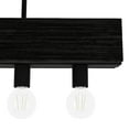 thumbnail image 4 of Hunter - Donelson 5-light Natural Black Iron, Large Chandelier, Dimmable, Transitional Style, Linear Shaped, for Bedrooms, Dining, Living Rooms - 13055, 4 of 9