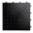 thumbnail image 1 of Big Floors RaceDeck Diamond Plate Design, Durable Interlocking Modular Garage Flooring Tile (12 Pack), Black, 1 of 4