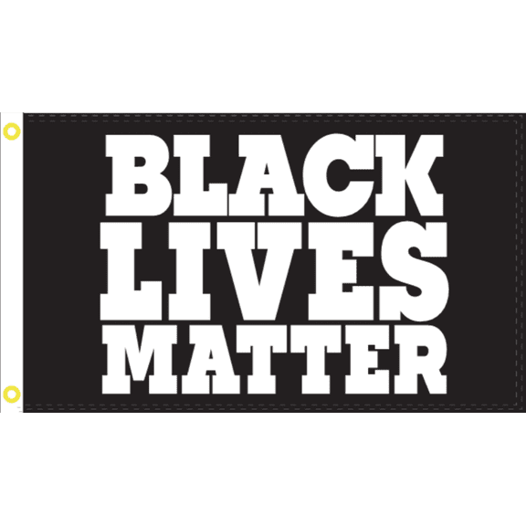 Black Lives Matter B&W XXXL Font 3'X5' Flag Rough Tex® 100D