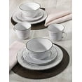 thumbnail image 3 of Pfaltzgraff Trellis White 16-Piece Dinnerware Set Service For 4 Distressed White, 3 of 5