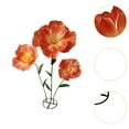 thumbnail image 6 of HOMYL Wedding Giant Flowers for Decoration with Standing Base for Birthday Parties Light Orange, 6 of 8