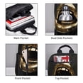 thumbnail image 3 of Disketp Golden Lips Modern Sculpture Mochila Ligera e Impermeable, Mochila de Día Resistente para Viajes, Senderismo y Uso Diario para Hombre y Mujer, 3 of 7