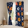 thumbnail image 3 of Castle Fairy Gamer Football Basketball Soccer Black Out Curtains for Boys,Sport Theme Curtains Pack Of 2 (42X63 Each),Stars Print Bedroom Curtains,Super Cozy Room Decor, 3 of 6