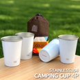 thumbnail image 3 of Paquete de 4 vasos de acero inoxidable YONGSHENG para barbacoa hogar oficina fiesta, 3 of 5