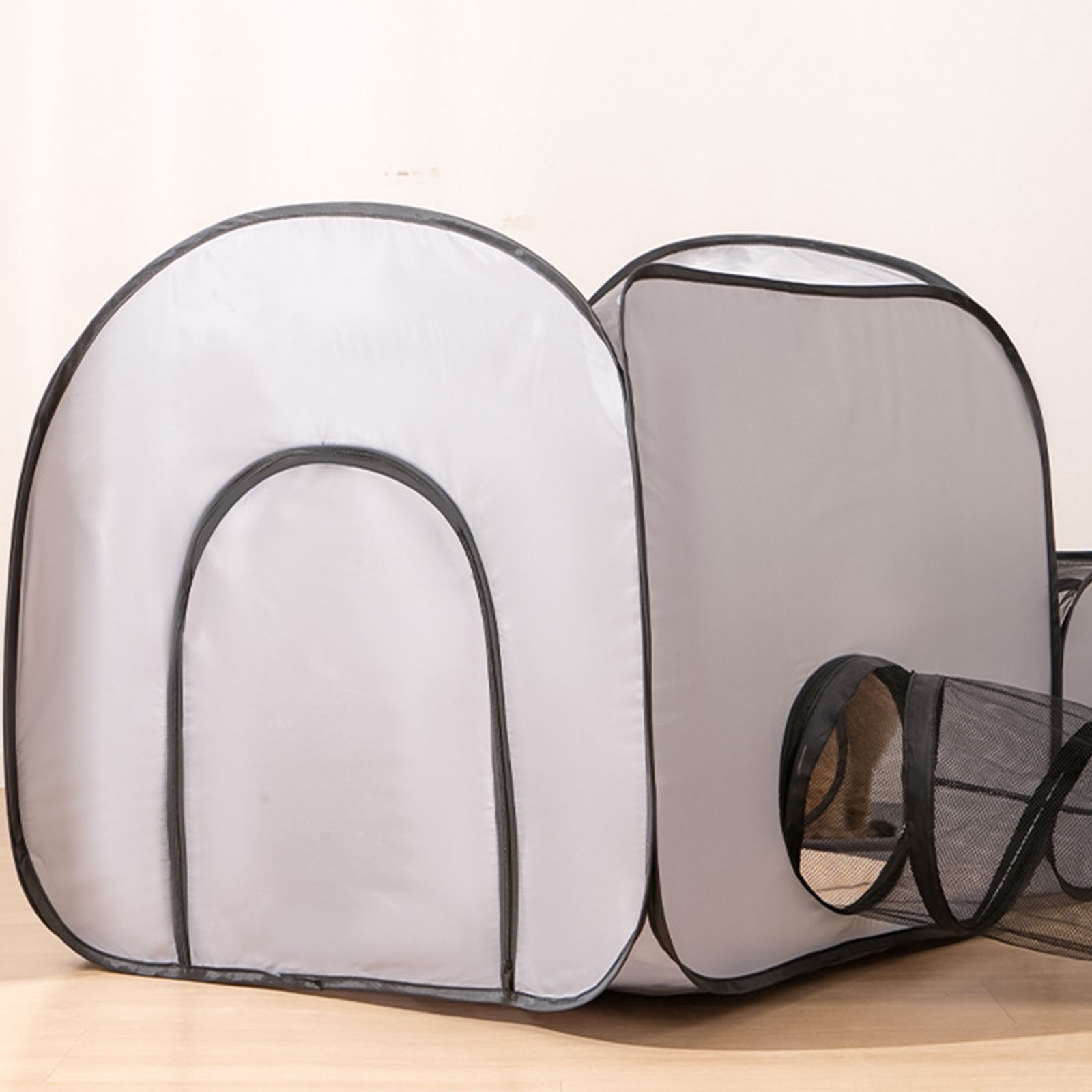 Sunproof Ventilated Cats Playpen Foldable Outdoor Enclosure Shelter With Scratch Resistant Fabric Camping Tunnel House