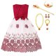 thumbnail image 1 of Vestidos de encaje para niñas pequeñas, flores para niños, boda elegante, fiesta de princesa, vestido de tutú, cumpleaños, bautismo, ropa Formal 6-7T (Etiqueta 130) Gao Jinjia LED, 1 of 2