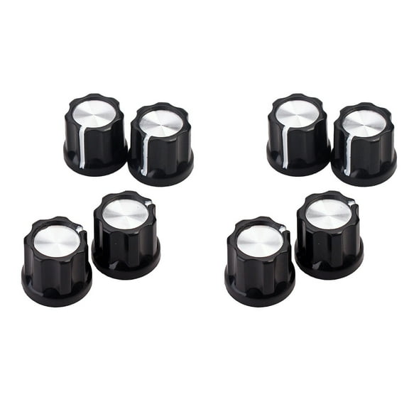 8 Pcs Amplifier D-type Shaft Amp Knob Guitar Pedal Knobs Guitar Tuning Knobs D-type Shaft Pot Knob Guitar Amp Knob