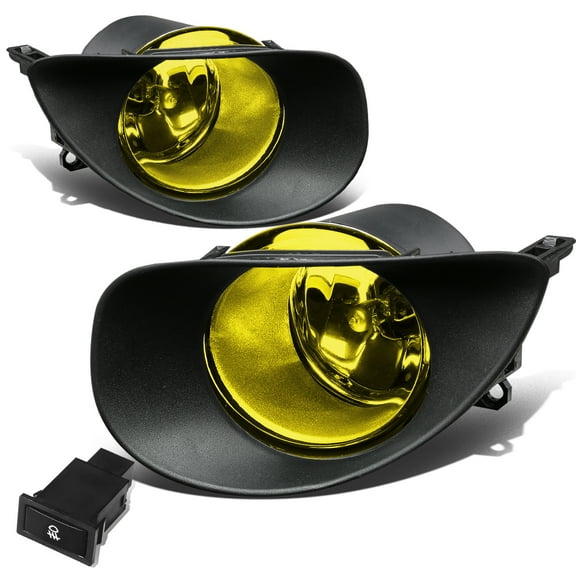 DNA Motoring FL-ZTL-201-AM For 2006 to 2008 Toyota Yaris Hatchback XP90 Bumper Driving Fog Light Lamp Switch Amber Lens 07