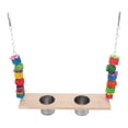thumbnail image 2 of Bird Hanging Swing And Feeding Cup, Stress Relief Safe Rustproof Easy Installation   Perch Swing  For Birds, 2 of 8