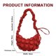 thumbnail image 2 of Bolso de mano acolchado para mujer, bolso de hombro acolchado ligero, bolso hobo acolchado plisado en la nube 2023, 2 of 5