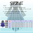 thumbnail image 2 of FEIFLY Dresses For Women Fashion Gothic Style 1950s Vintage Midi Dress Croset Long Flare Sleeve A-Line Party Dress Solid Color Festival Clothing, 2 of 3