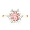 thumbnail image 5 of Rosec Jewels IGI Certified 1 Carat Lab Grown Pink Diamond Engagement Ring (VS1 Grade) - Fancy Pink and White Diamond Ring - Ready To Gift, 18K Yellow Gold, US 10.50, 5 of 9