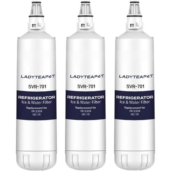 Replacement 7012333 Ice Maker Wa-ter Filter, Compatible With Sub-Zero 7012333 Water Filter, UC-15 Ice Maker Water Filter Replacement (3-Pack)