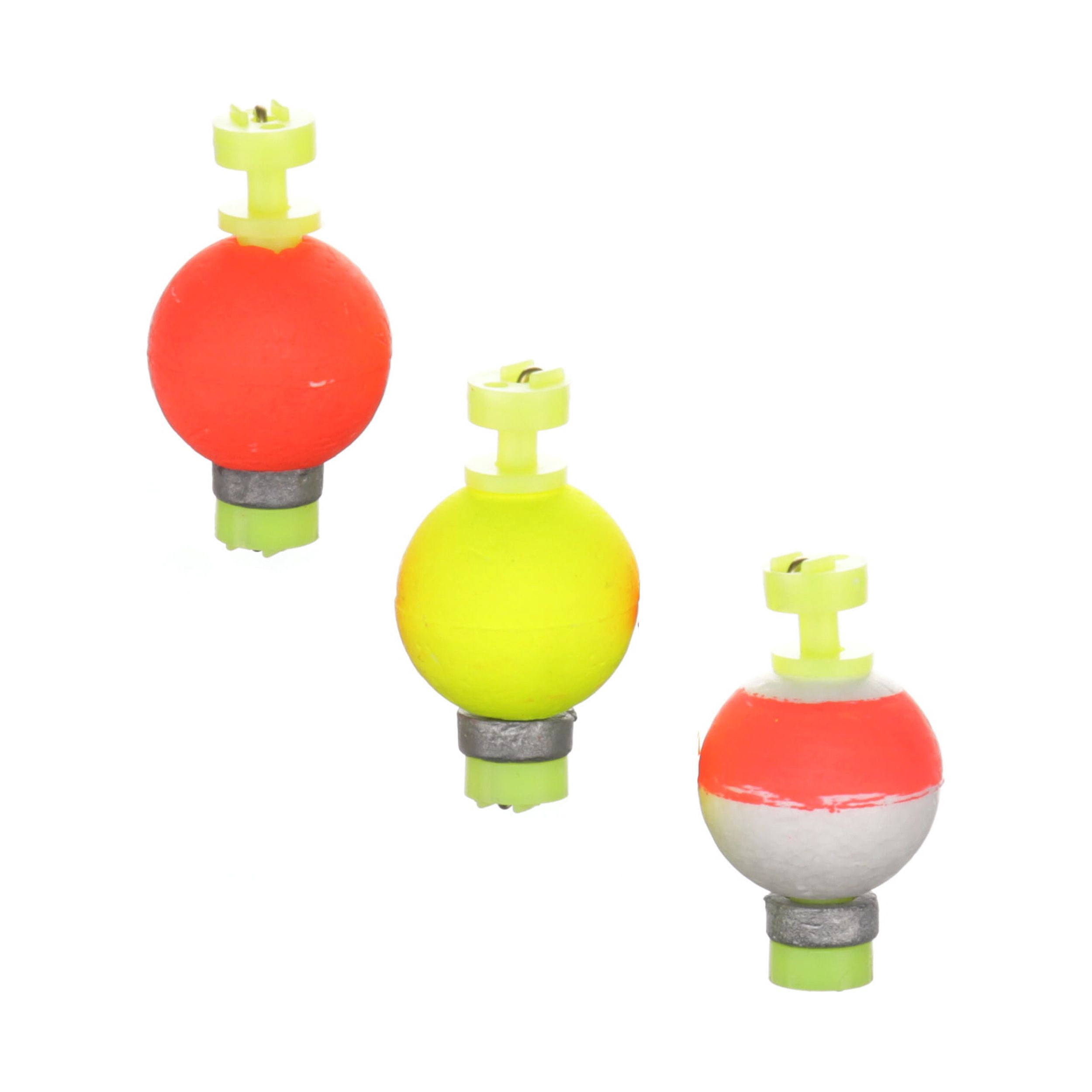 (6 pack) Comal Weighted Round Snap-On Fishing Bobbers, 0.75-Inch, 3-Pack