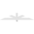 thumbnail image 4 of 72"W x 15"H x 4"D x 4"F, 5/12 Pitch, Kennewick Architectural Grade PVC Gable Bracket, 4 of 8