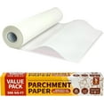 thumbnail image 1 of Katbite Rouleau de Papier Parchemin 15 Po x 242 Pi, Emballage Économique de 300 Pi2 pour la Cuisson, Papier Parchemin de Cuisson avec Coupeur Dentelé, Rouleau de Papier Parchemin Robuste et Emballage Économique pour la Cuisson, Friteuse à Air Chaud, Cuisson à la Vapeur, Pain, 1 of 7